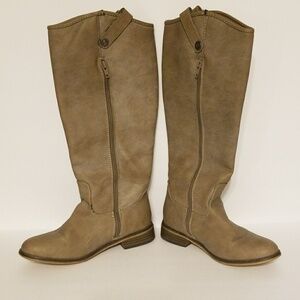Breckelle Girls knee high boots tan size 5 1/2